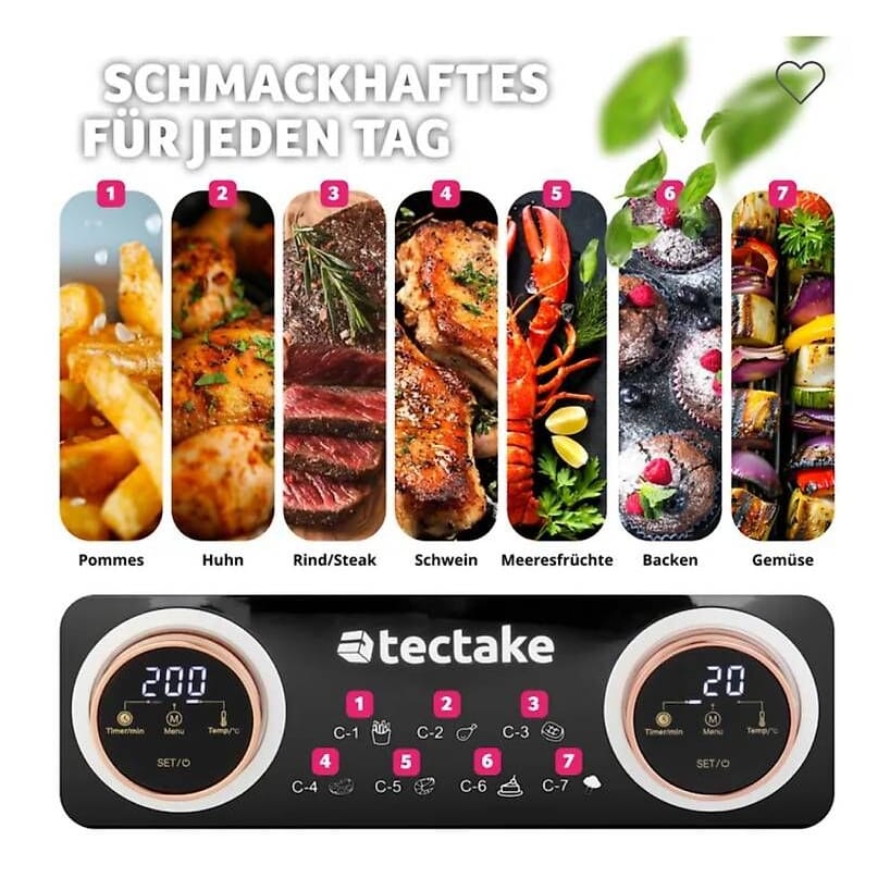 neue Heissluft-Fritteuse bzw. Air Fryer, schwarz,  je 4L