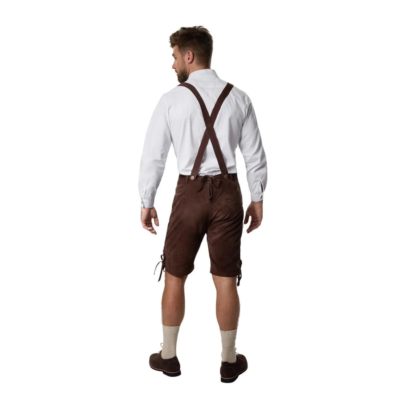 neue Oktoberfest Kunstlederhose Vogelsang Gösse XL, braun