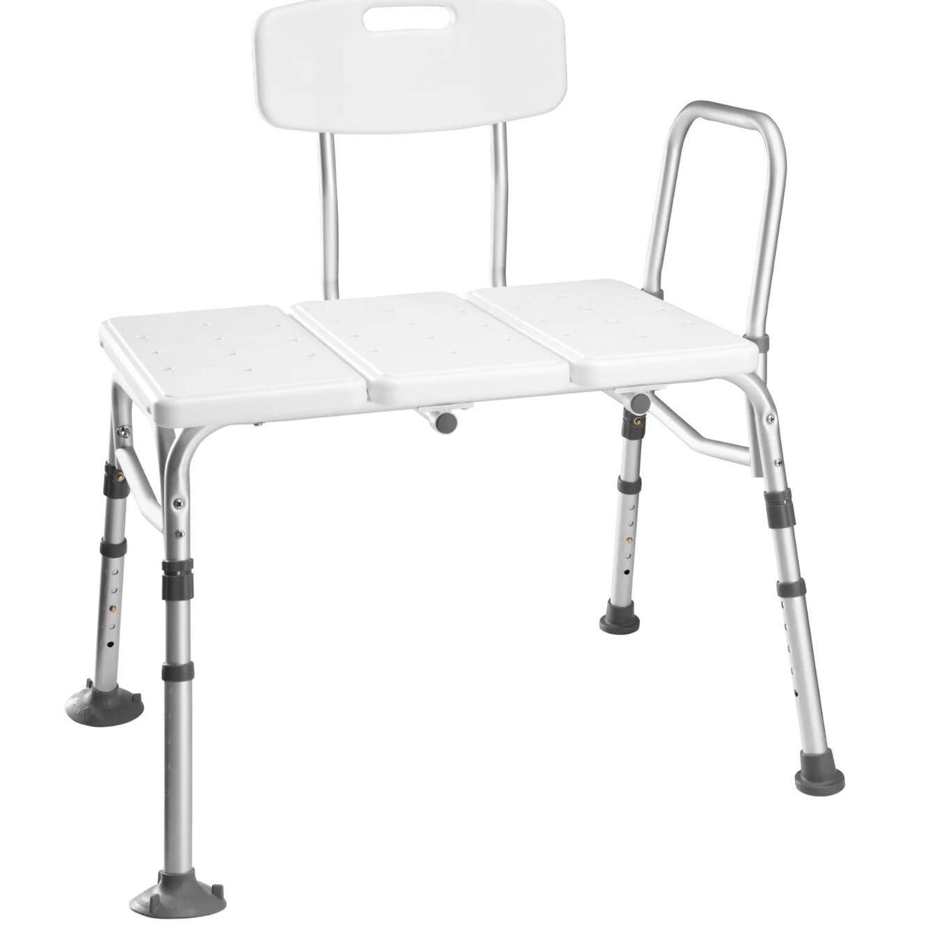 neue Duschbank mit Rücken- und Armlehne