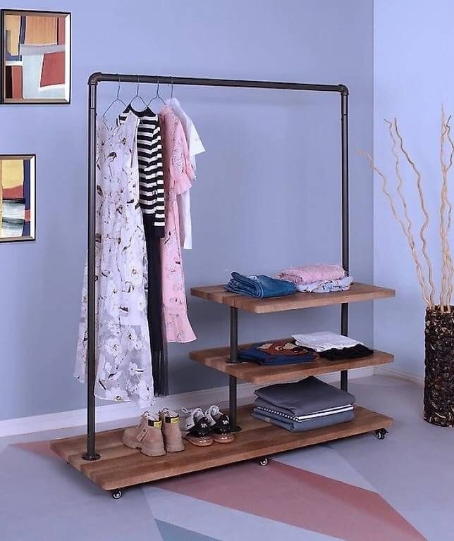 Review OVP neue Water Pipe Industrial Design Garderobe mit Ablagen