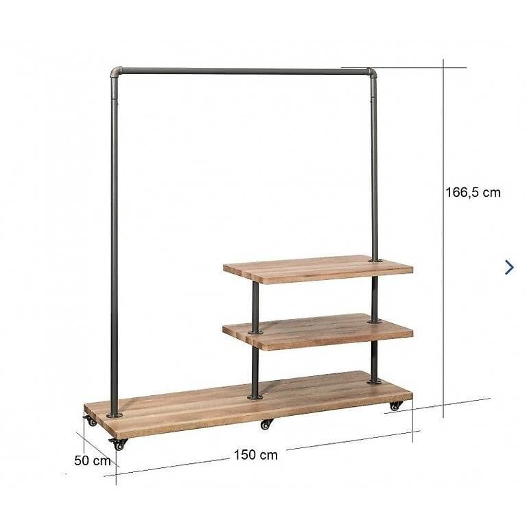 OVP neue Water Pipe Industrial Design Garderobe mit Ablagen