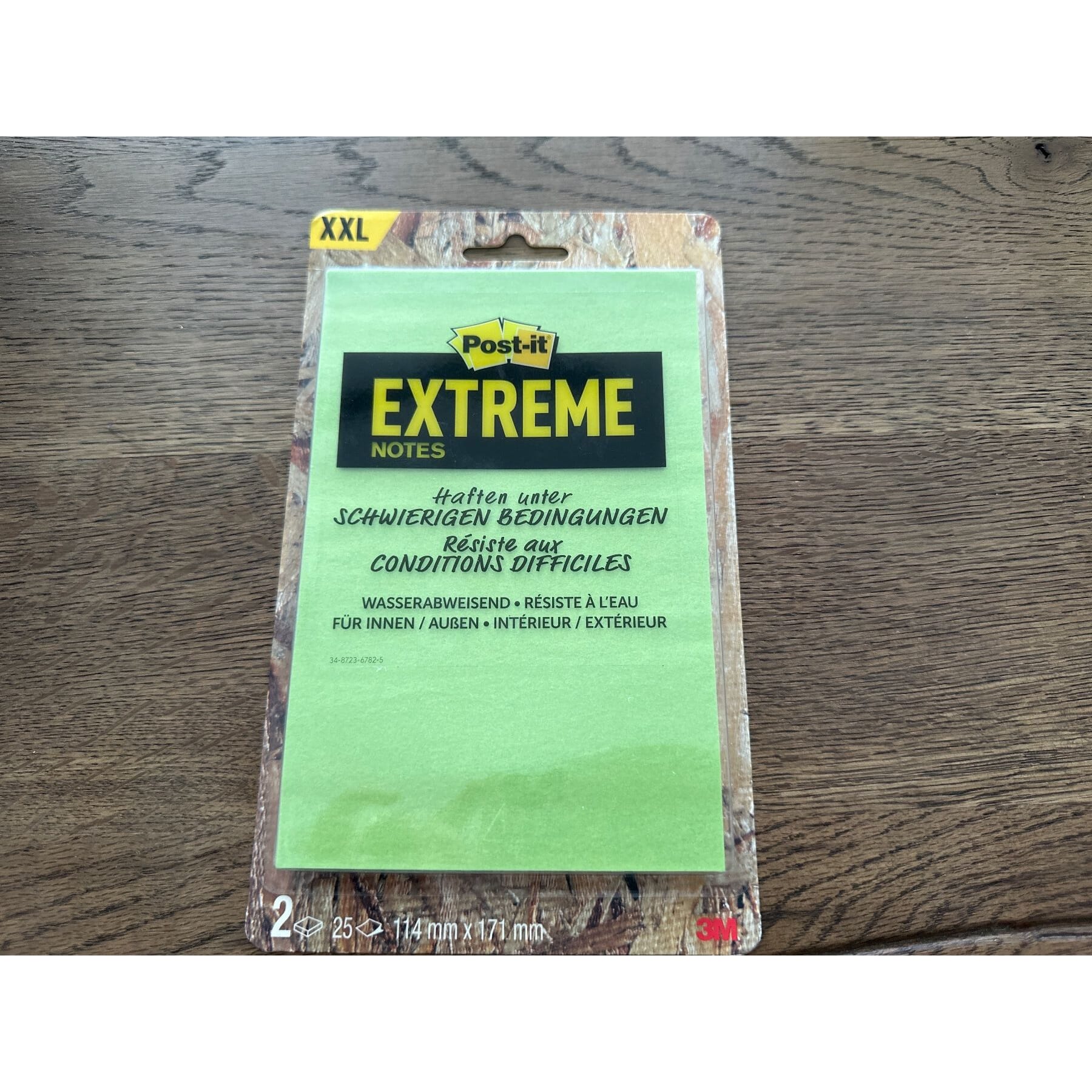 neue Post-it extreme Hafter wasserabweisend