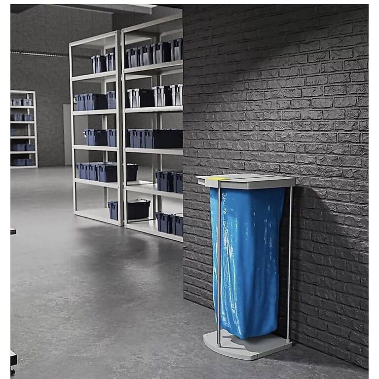neues Abfallsystem WS 120 mit Rollen, 1-fach