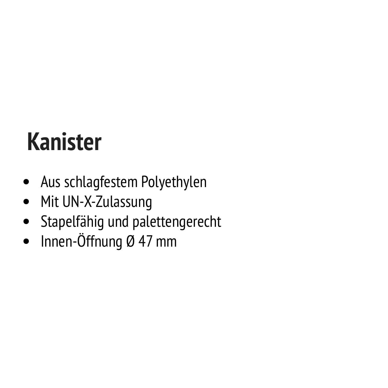 5 neue, blaue 25l Kanister