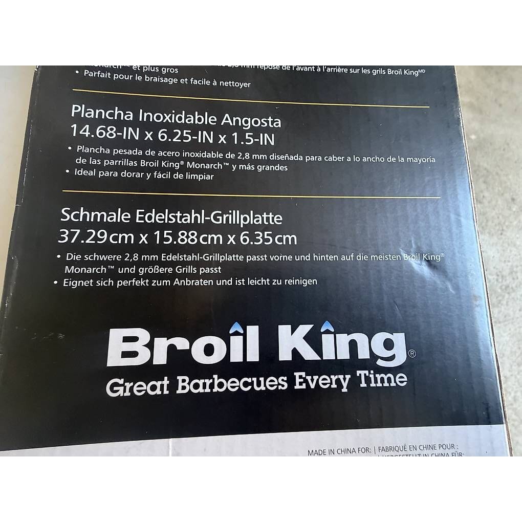 2 Stk. neue extra schmale Edelstahl Plancha von Broil King