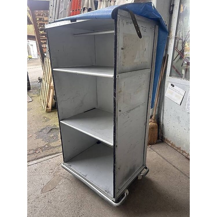 Profi Kommissionierwagen aus Alu 80x60x167cm