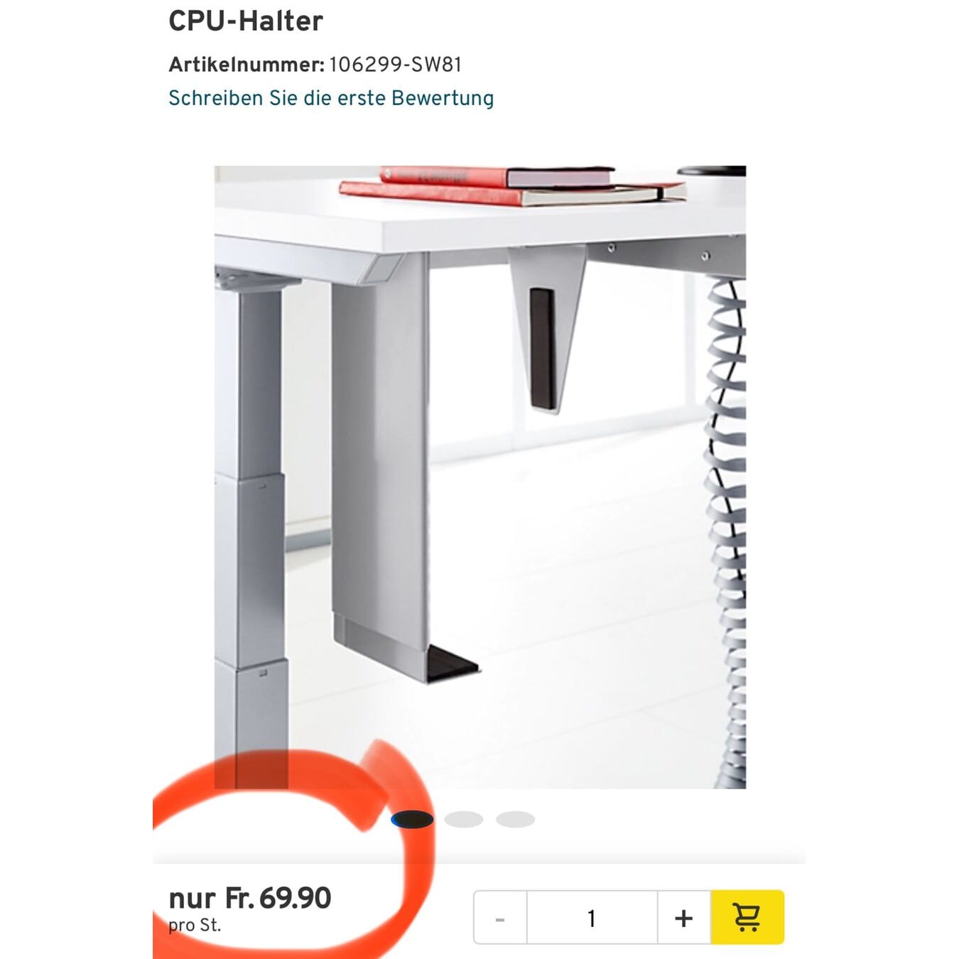 neuer CPU Halter