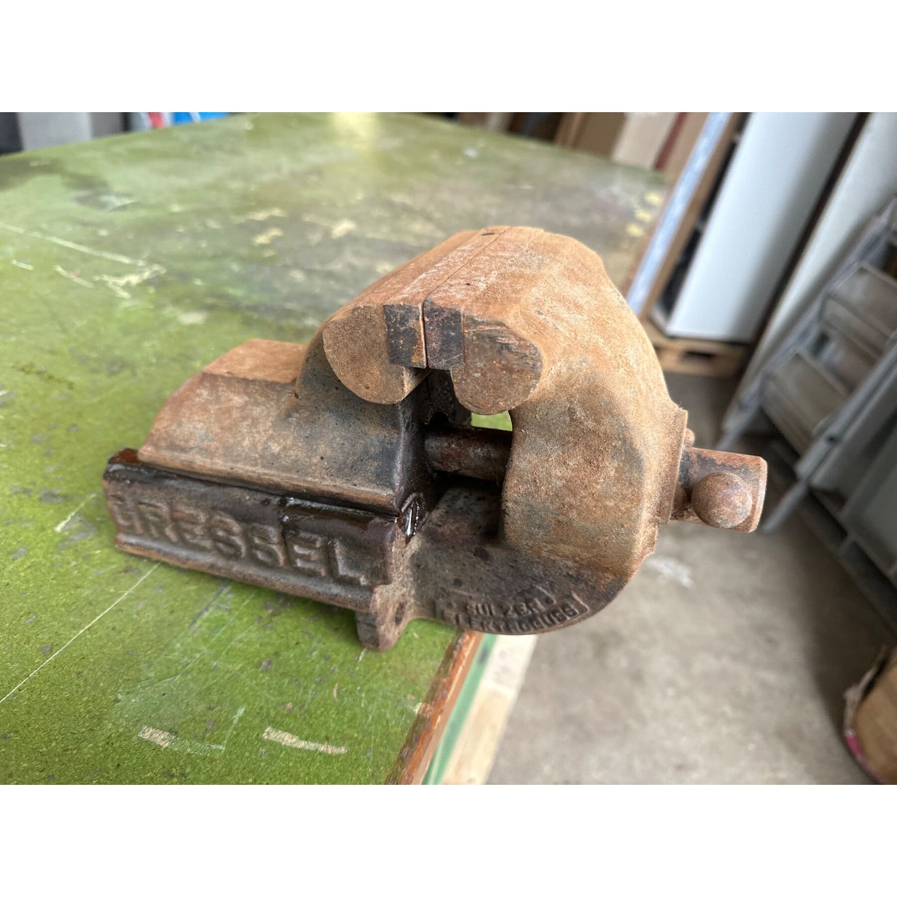 Lista Werkbank mit Schraubstock, Schubladenstock150/80/86cm