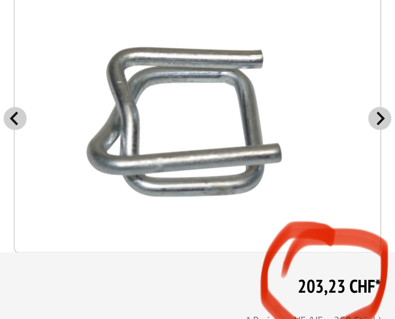 Review neue Metallklemmen für Polyester/Kompositband Bandbreite 32