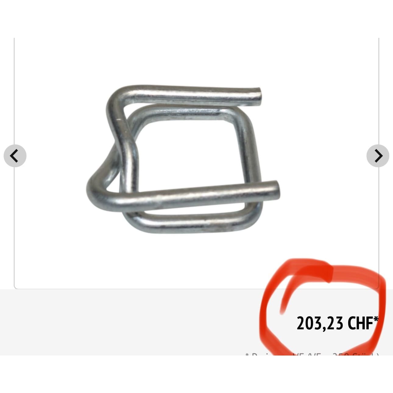 neue Metallklemmen für Polyester/Kompositband Bandbreite 32