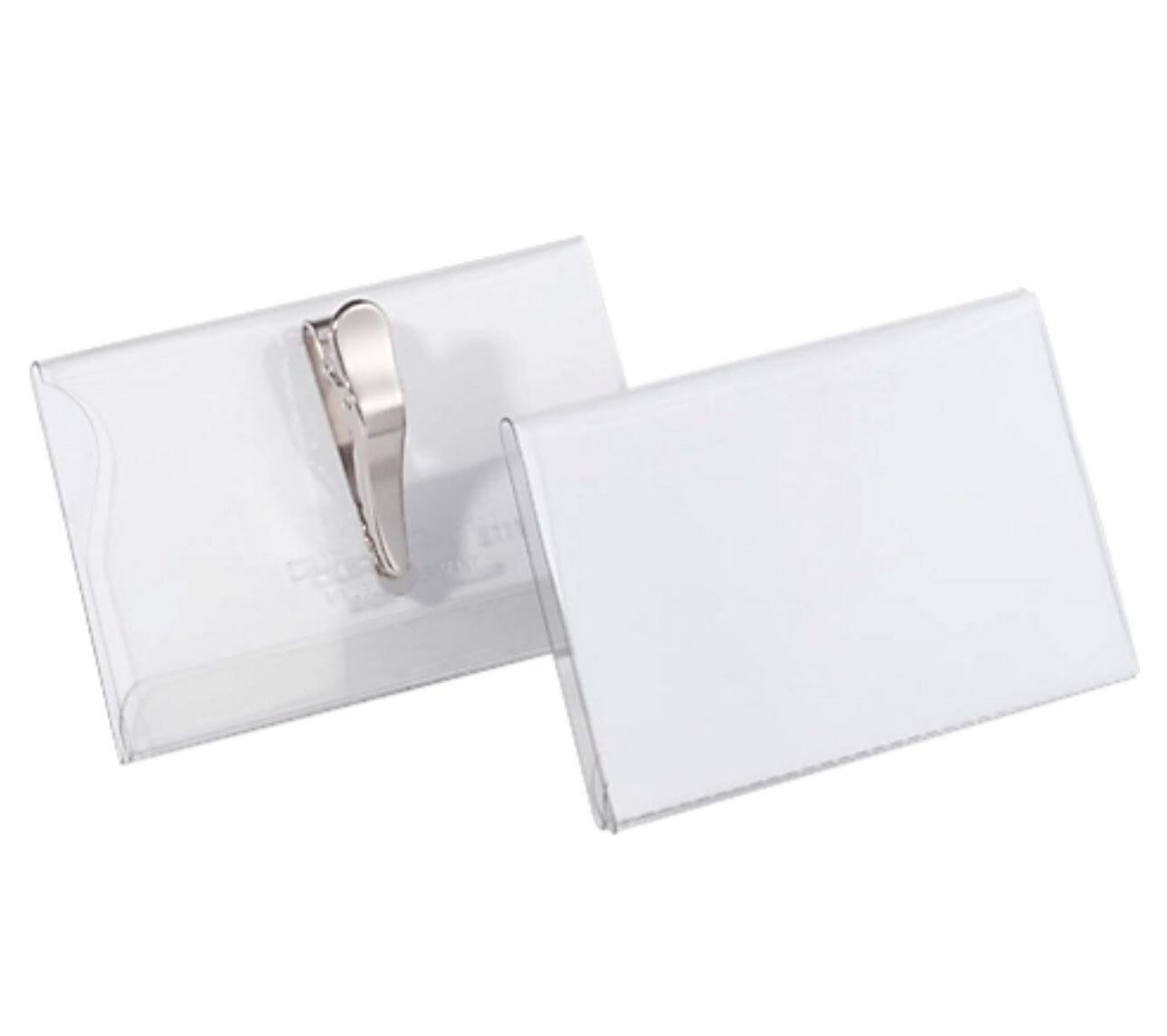 Review neue Durable Namensschilder mit Krokoklemme, 54 x 90 mm