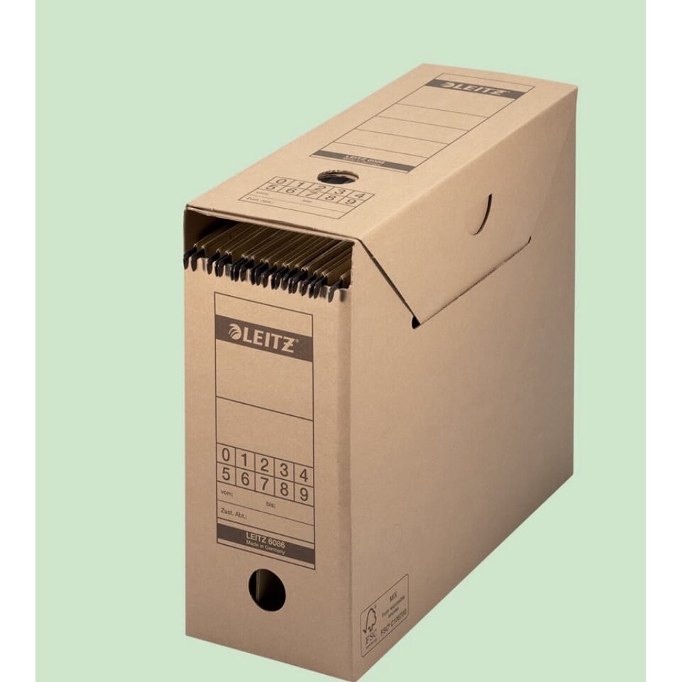 10 Stk.Leitz Premium Archiv-Schachtel mit Verschlussklappe, A4