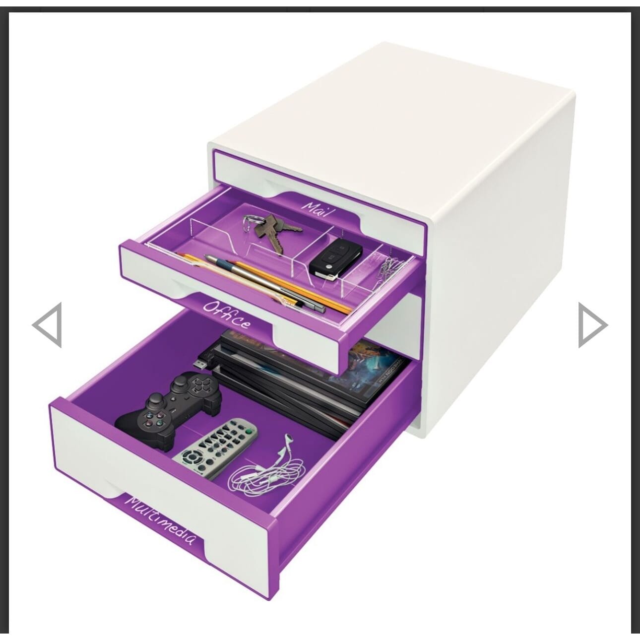 neue Leitz Schubladenbox Wow Cube 4, Purple