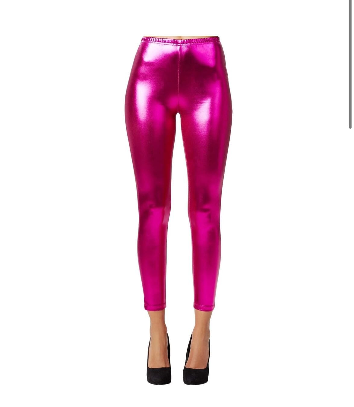 Review neue Metallic-Leggings pink, Grösse L