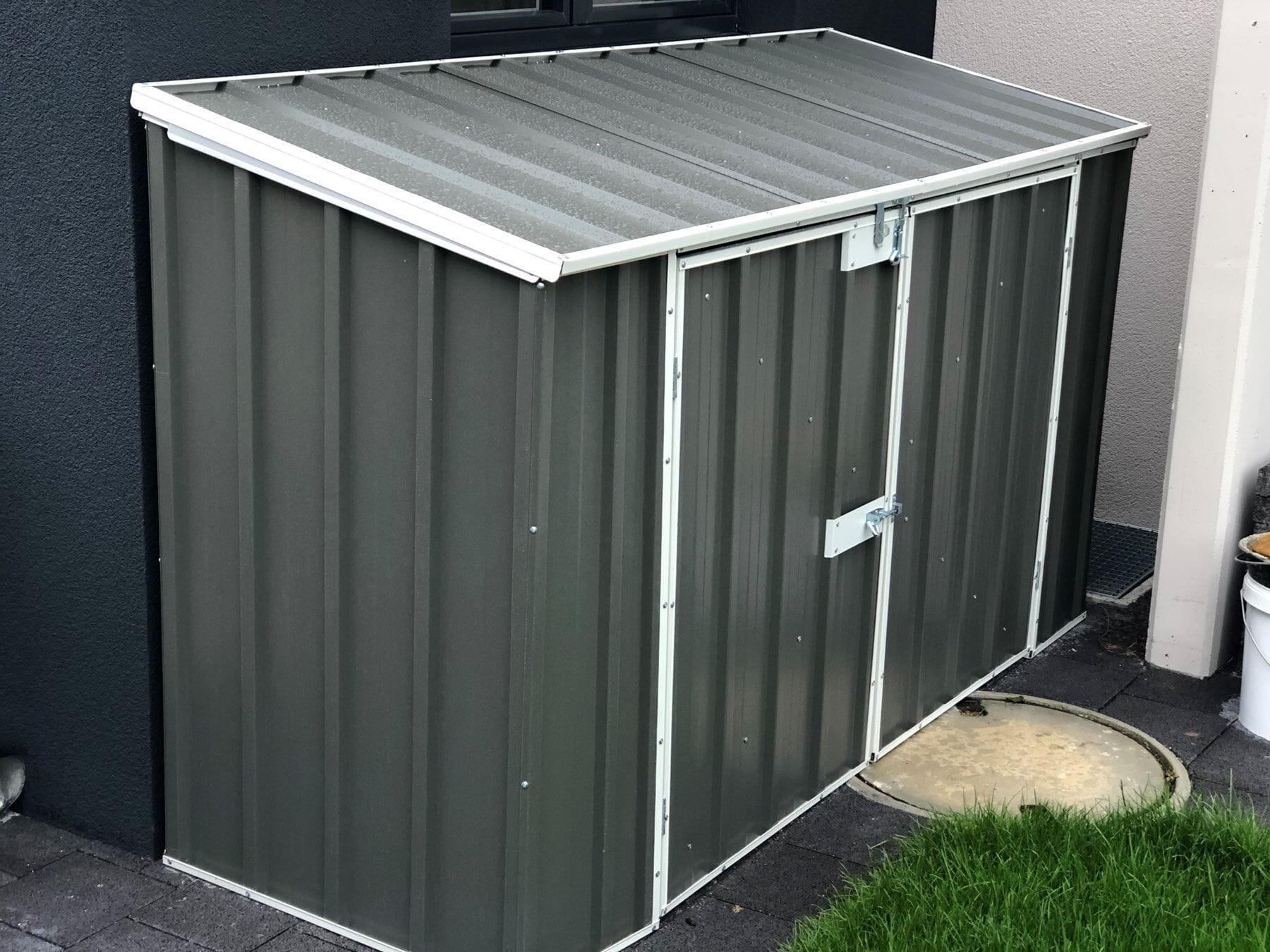 Review neue Garage für Fahrräder / Mülltonnen statt 850.-