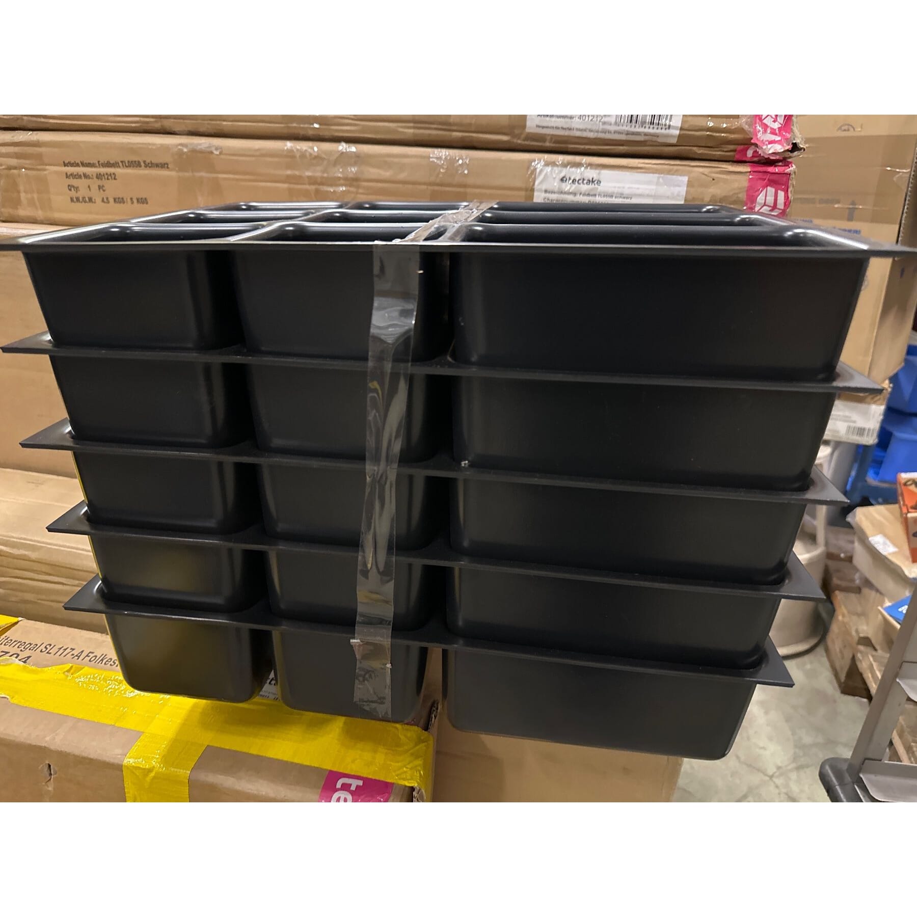 5Stk. neue Kunststoff-Schubladeneinsätze DIN A3, 9 Fächer