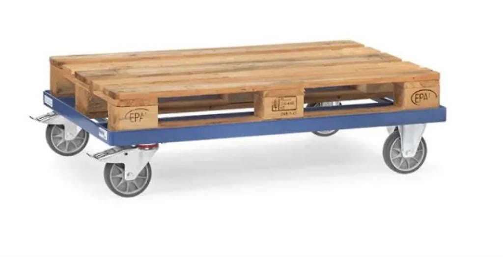 Review fetra® Fahrgestell, 750 kg, für Paletten 1.200 x 800 mm