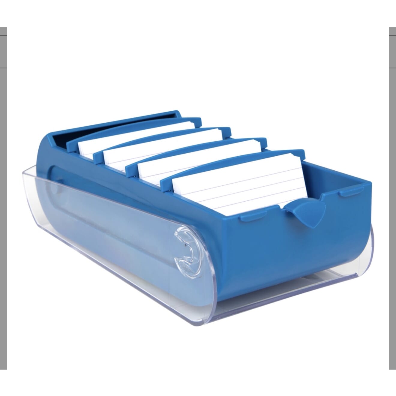 Neue Biella Karteibox, A7, blau