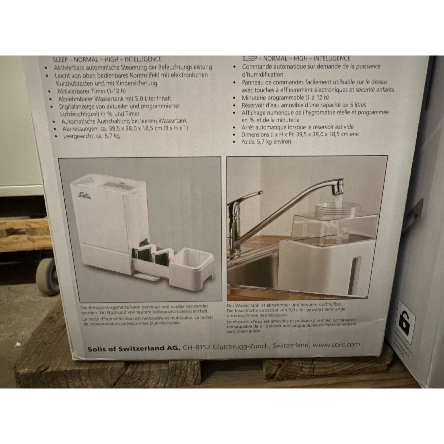 neuer Solis Luftbefeuchter Perfect Air Typ 7219