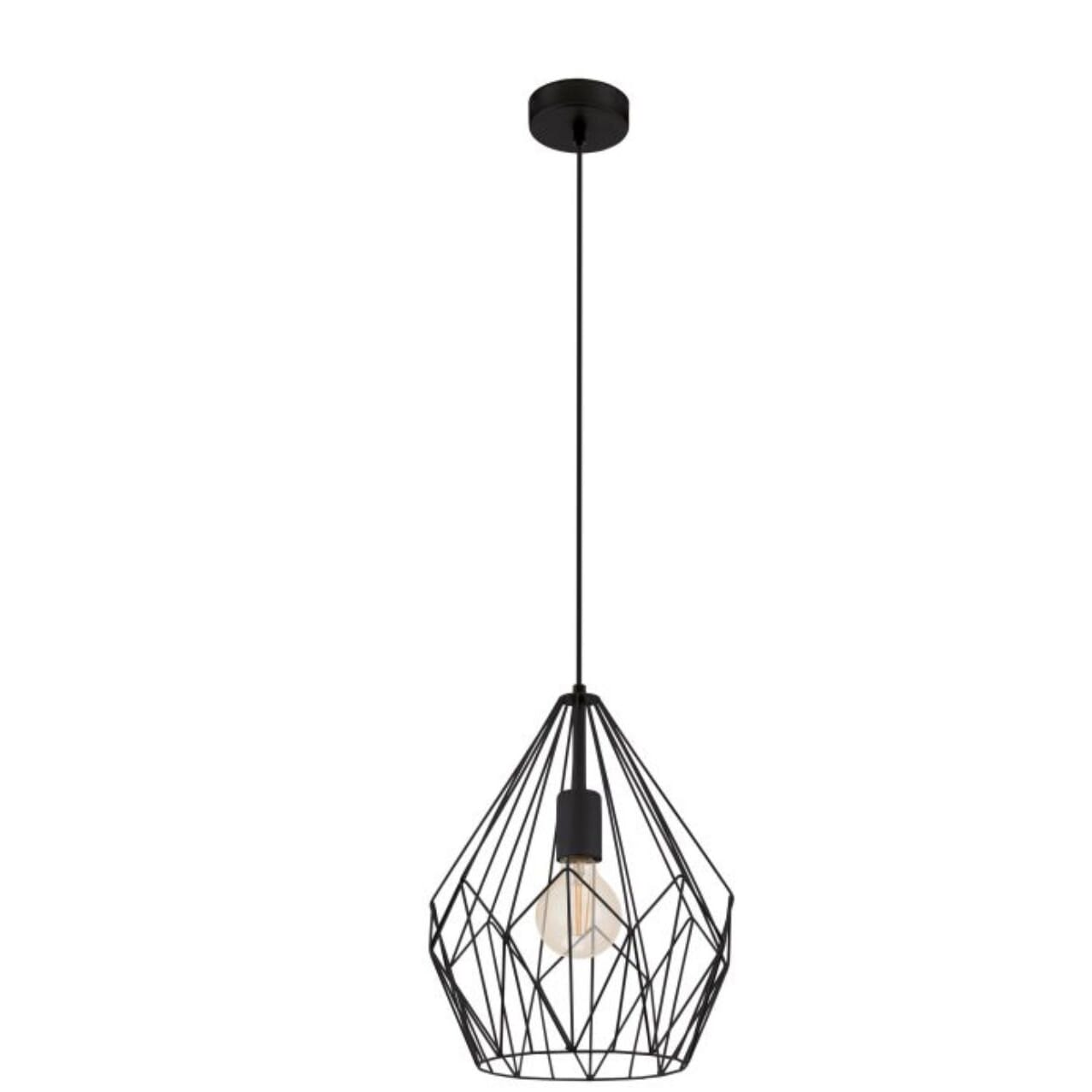 neue Eglo Carlton Pendelleuchte schwarz