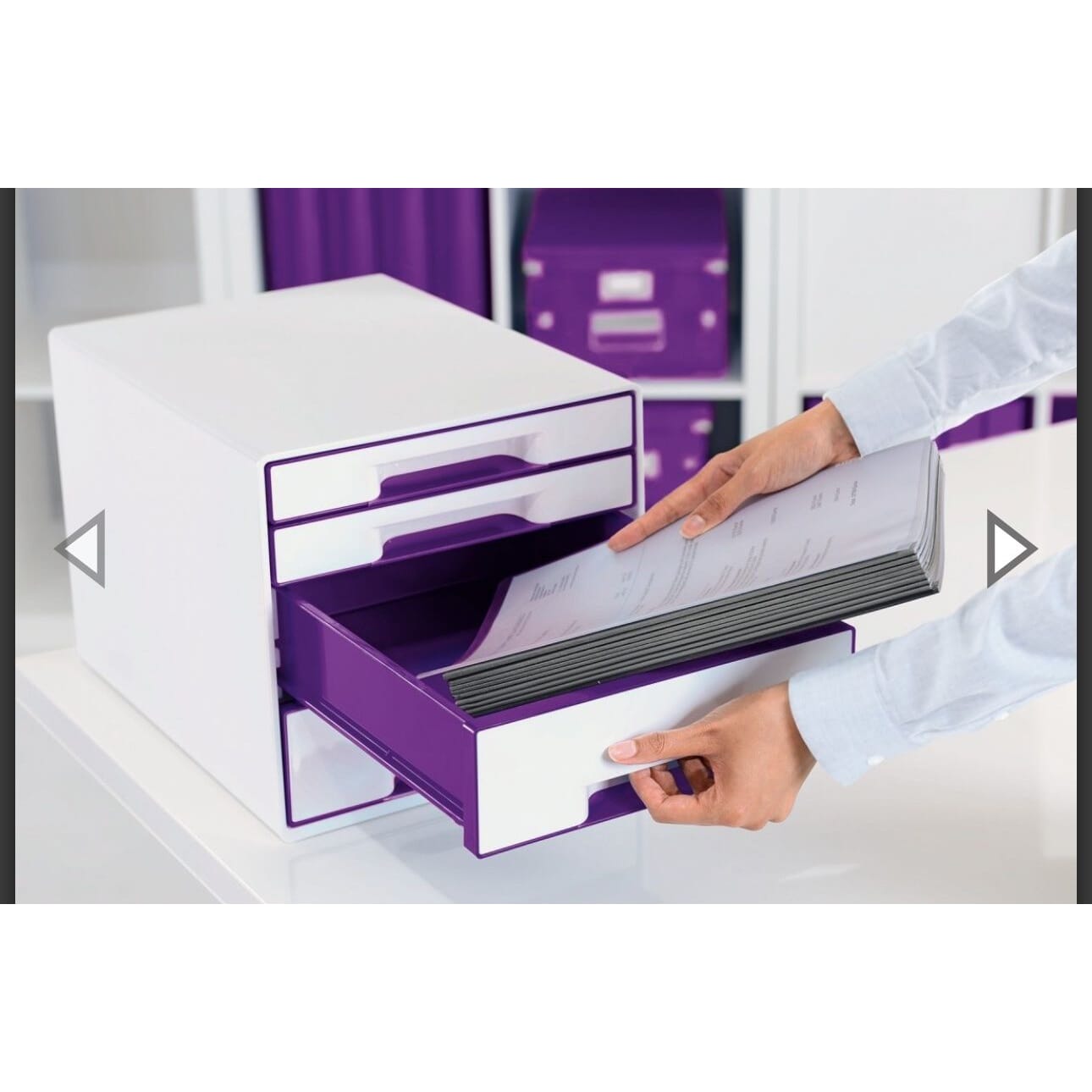 neue Leitz Schubladenbox Wow Cube 4, Purple