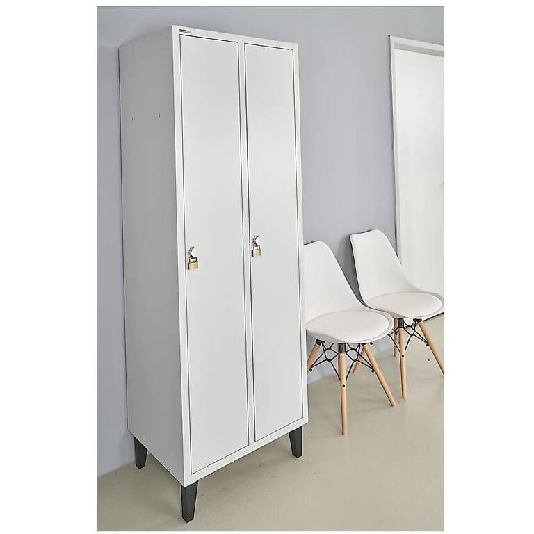 neuer  2er Kleiderspint lichtgrau B:63, T: 50, H:170cm