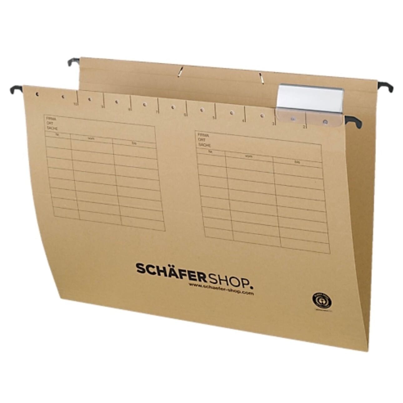 25 Stk. neue Hängemappen, für Formate bis DIN A4, Öff