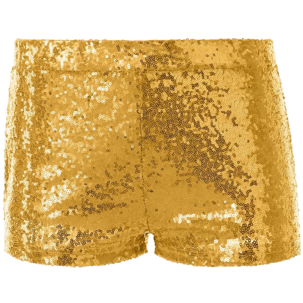 neue Pailletten-Shorts gold, Grösse XL