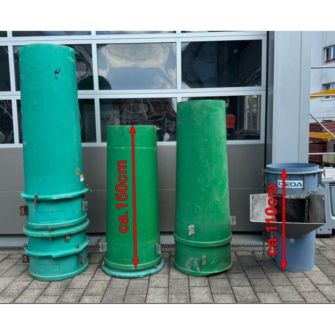 Schutt-Rutschen Schuttrohre Bauschutt inkl Einfüll-Trichter