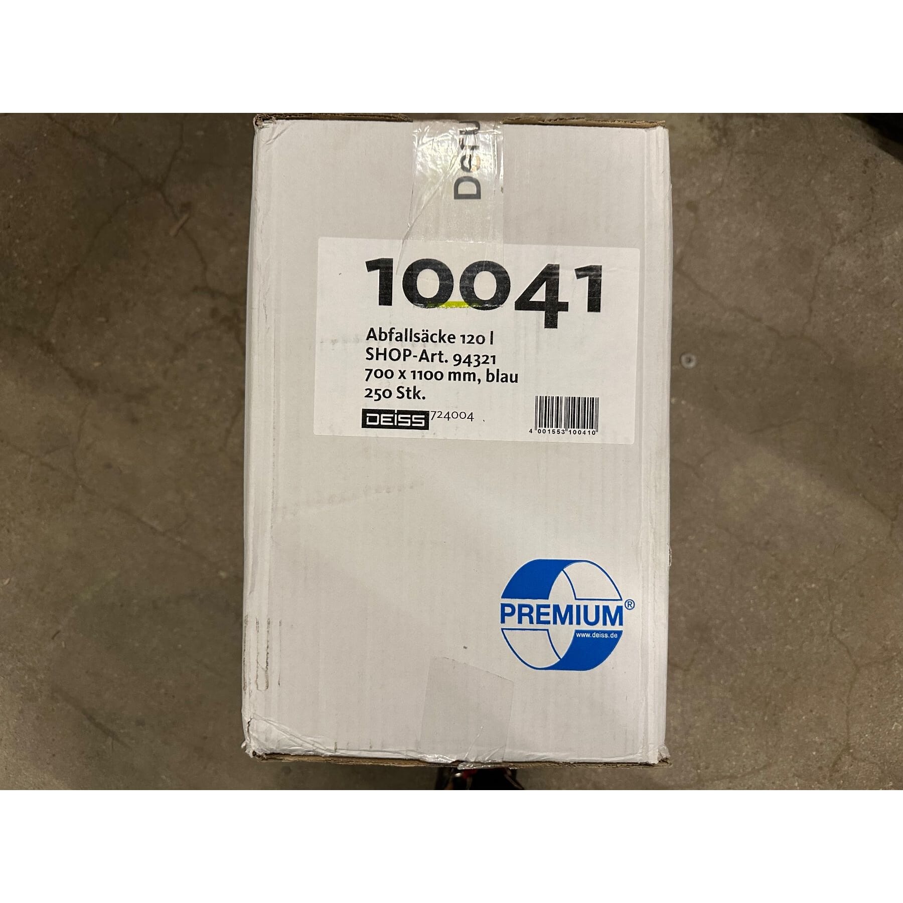 Kunststoff-Abfallsäcke, 250 Stück, 120 L 700x1100mm