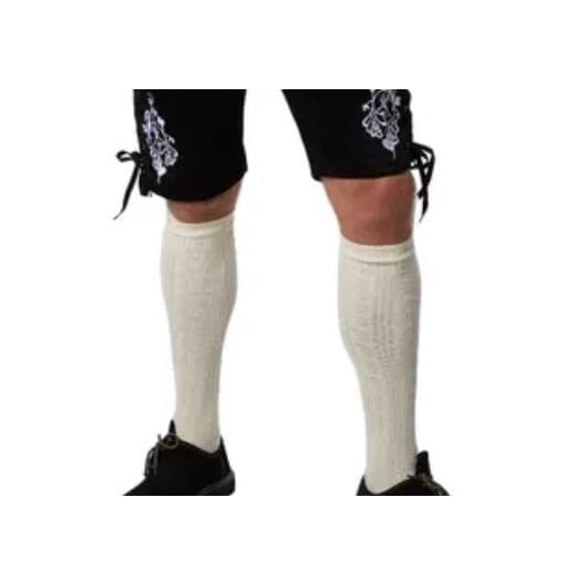 neue Oktoberfest Kniestrümpfe ecru 39-42
