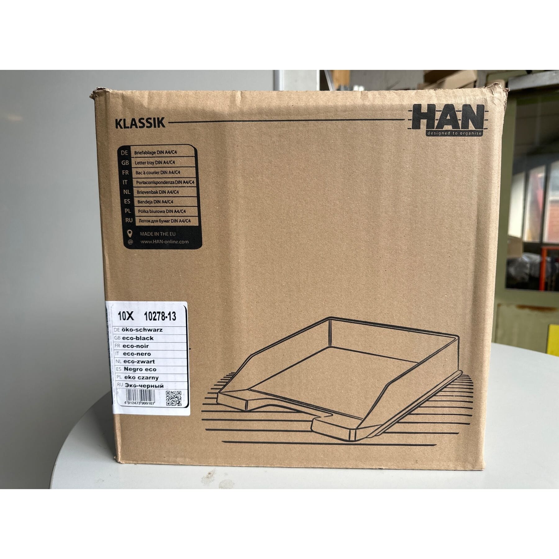 10Stk.Briefablage DIN A4/C4, Kunststoff, stapelbar, stabil