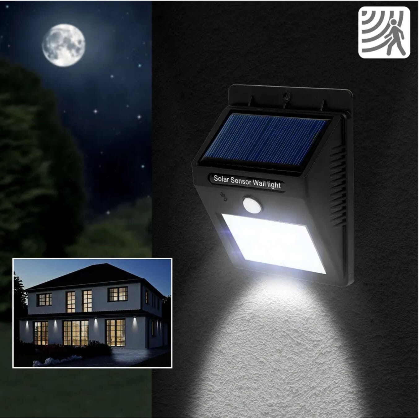 Solarlampe mit Bewegungsmelder nur 29.-