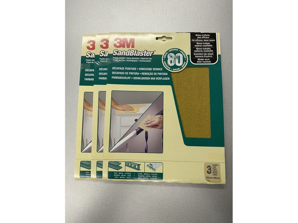 Review neue Schleifpapiere P80