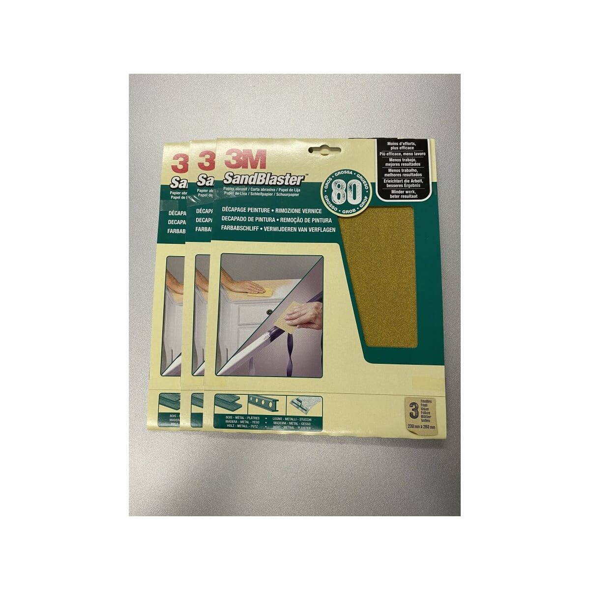 neue Schleifpapiere P80