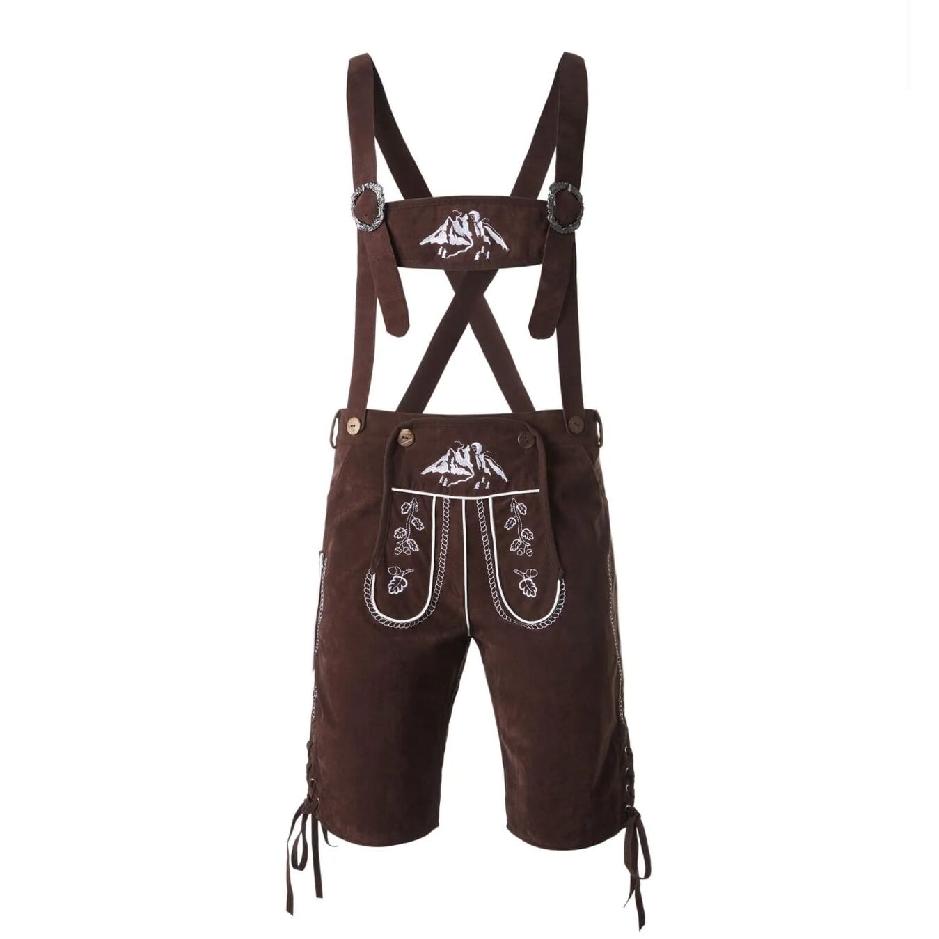 neue Oktoberfest Kunstlederhose Vogelsang Gösse XL, braun