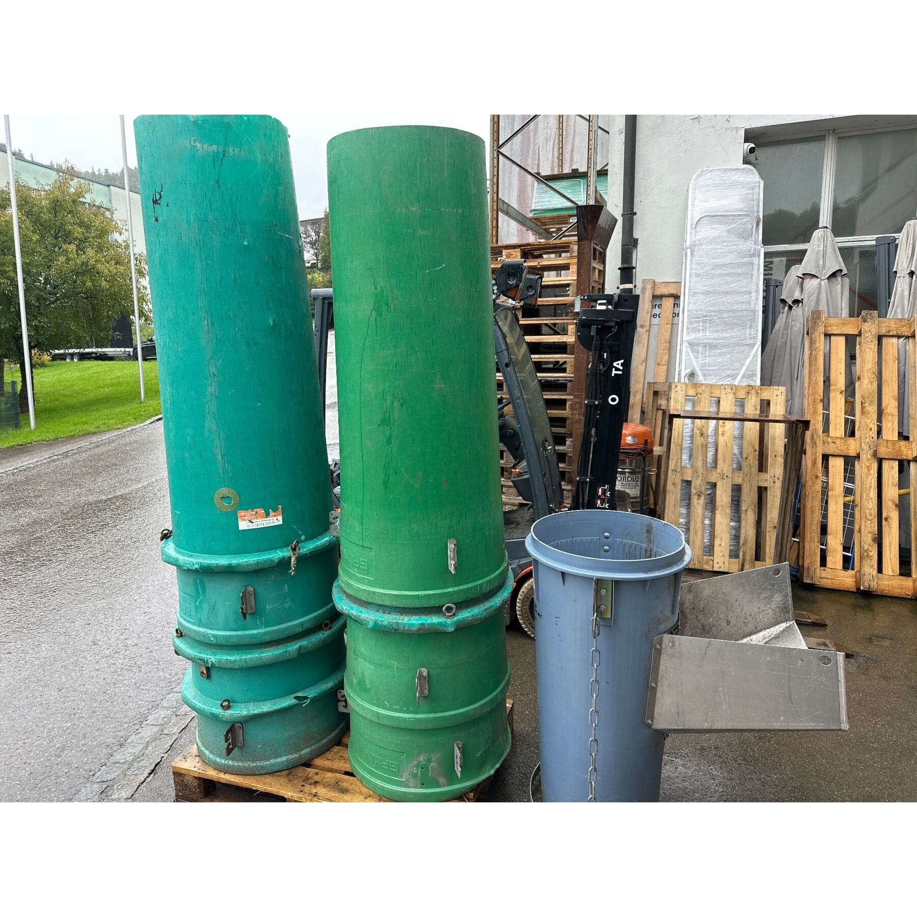 Schutt-Rutschen Schuttrohre Bauschutt inkl Einfüll-Trichter