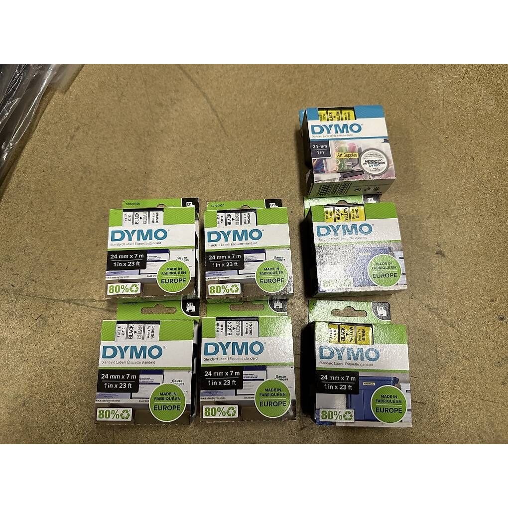 7 Stk. neue DYMO® Schriftbandkassetten
