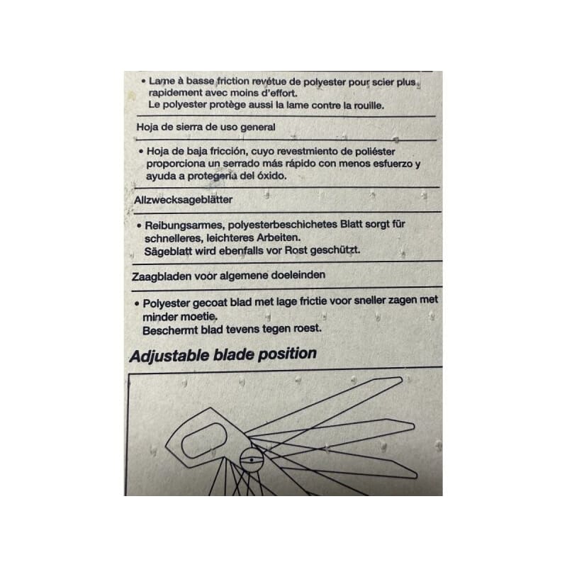 neues Ersatzsägeblatt