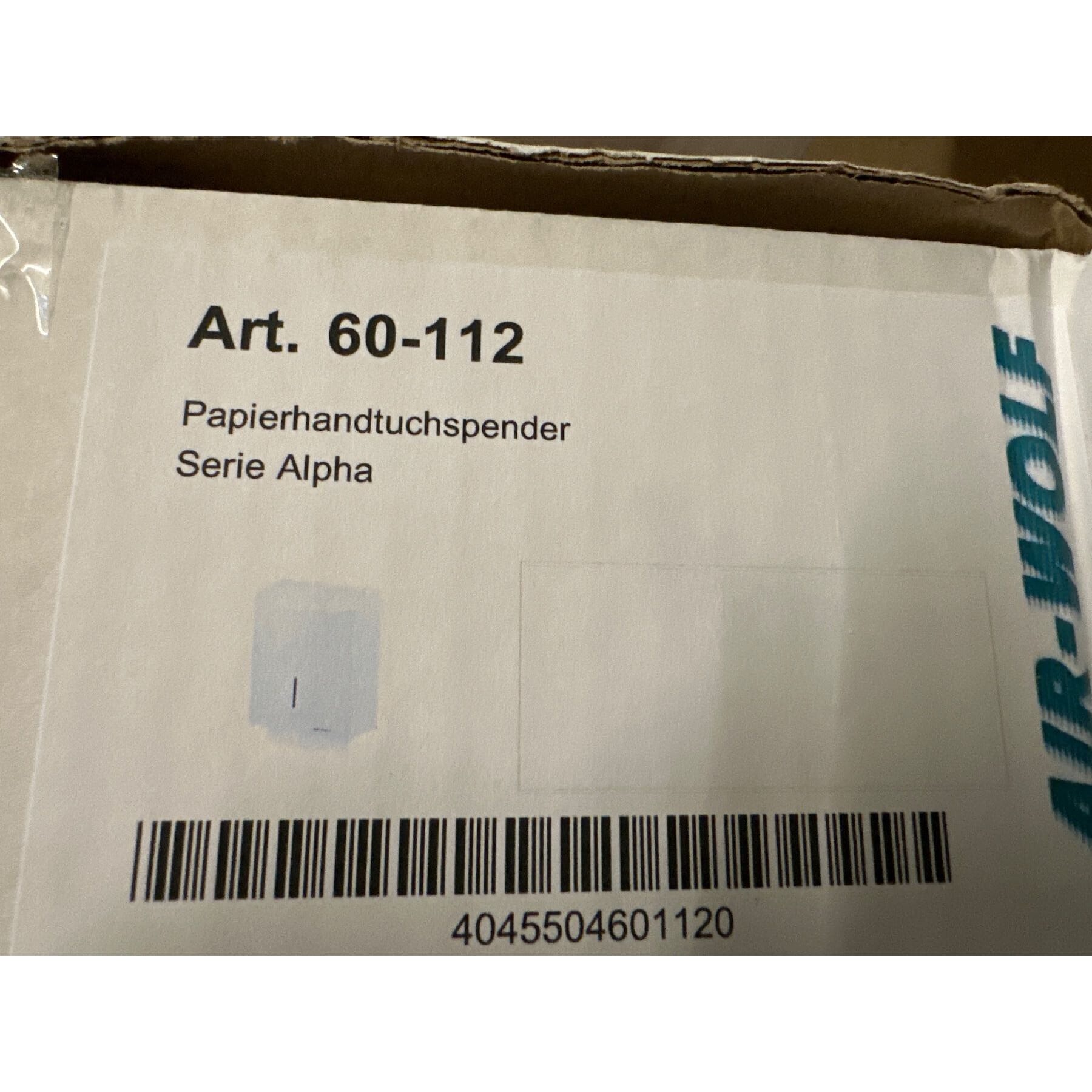 neuer Papierhandtuchspender Air Wolf Serie Alpha 60-112