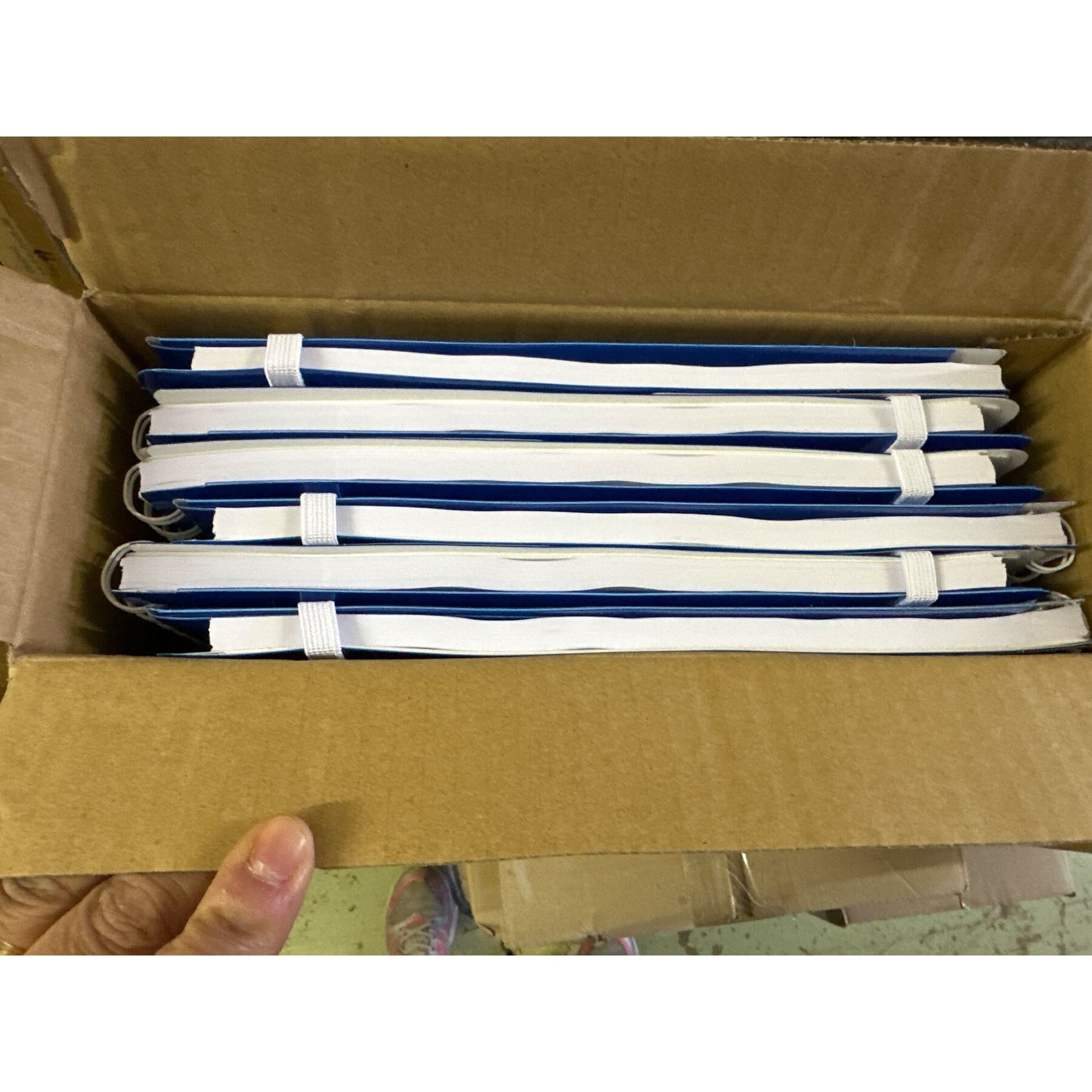 6 Stk. Leitz WOW Collegeblock , A4, Kariert, Blau Metallice