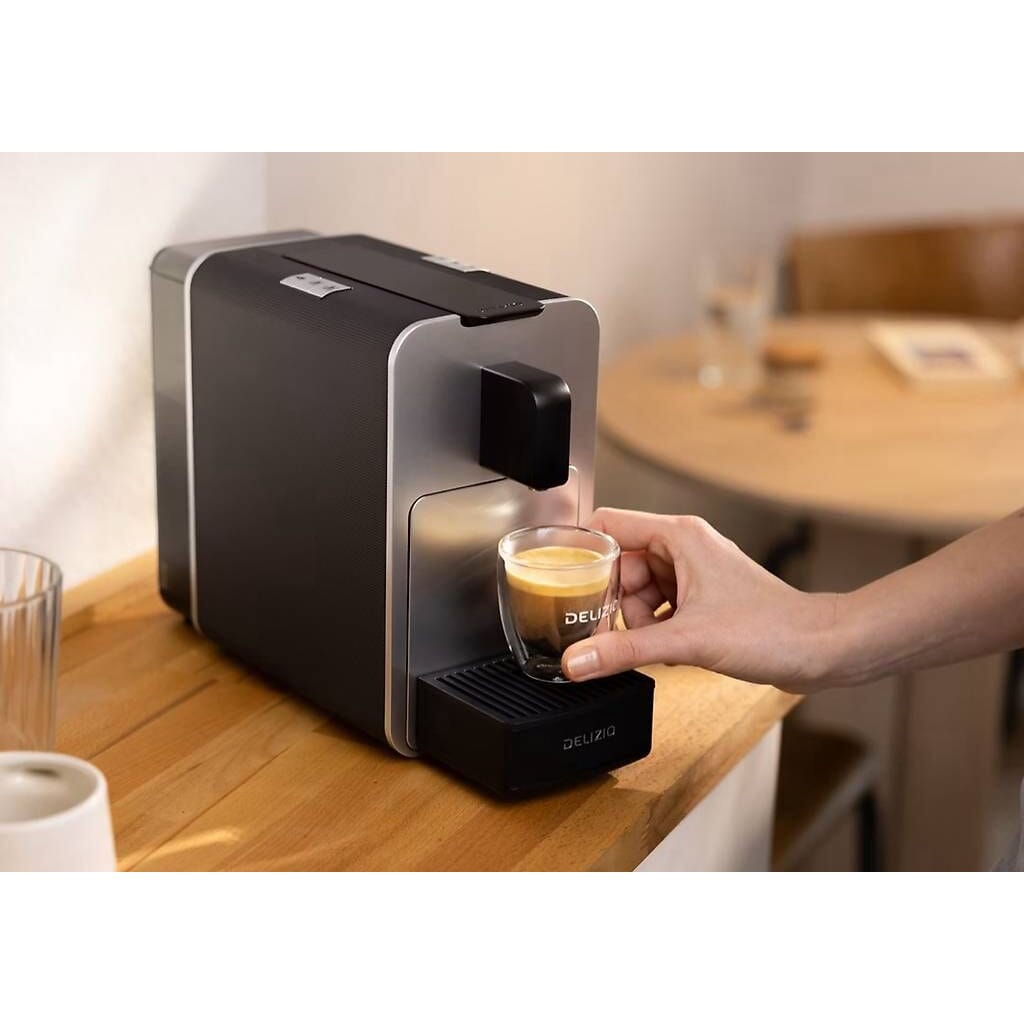 neue Kapselmaschine Delizio Carina Midnight Black