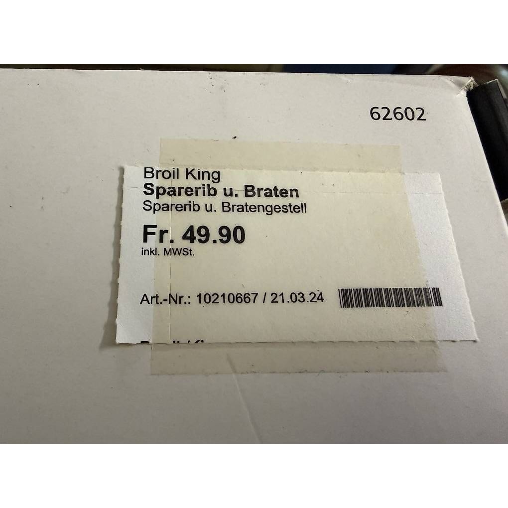 neues Broil King Bratengestell, 38x21cm