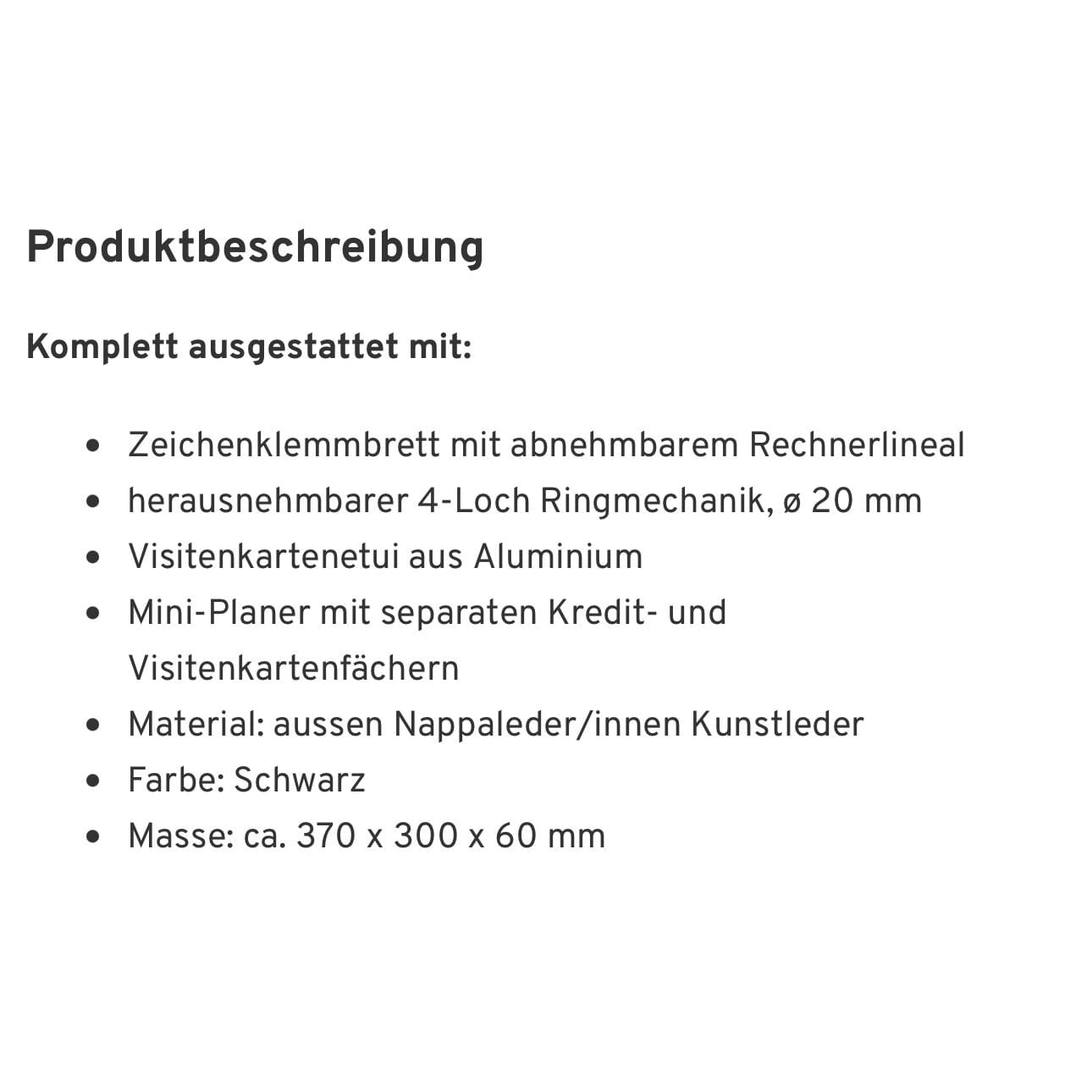 neue Alassio Mappe aus Nappaleder