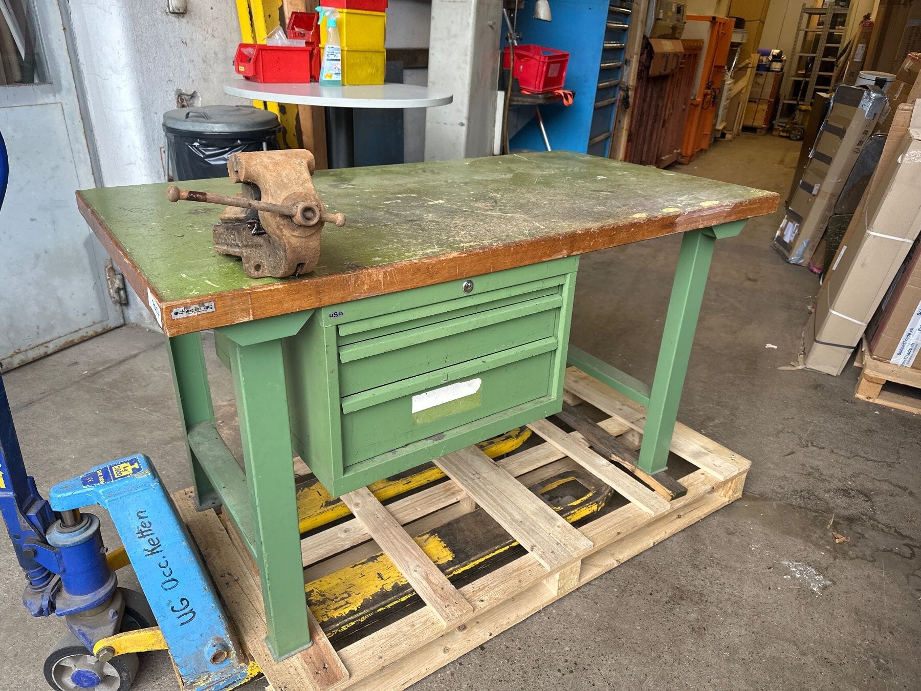Review Lista Werkbank mit Schraubstock, Schubladenstock150/80/86cm