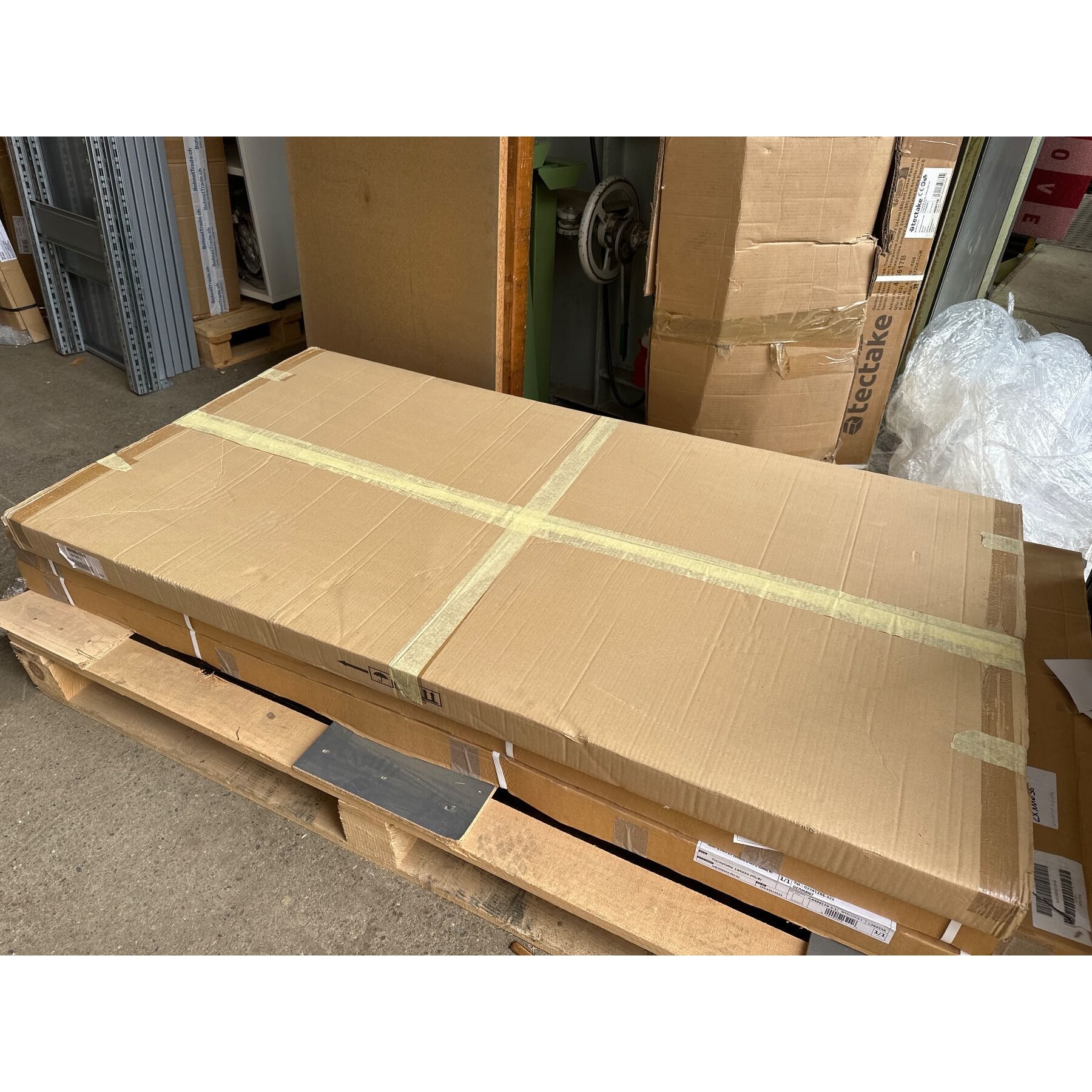 neuer Klapptisch, Rechteck, Doppel-T-Fussgestell, 160cm