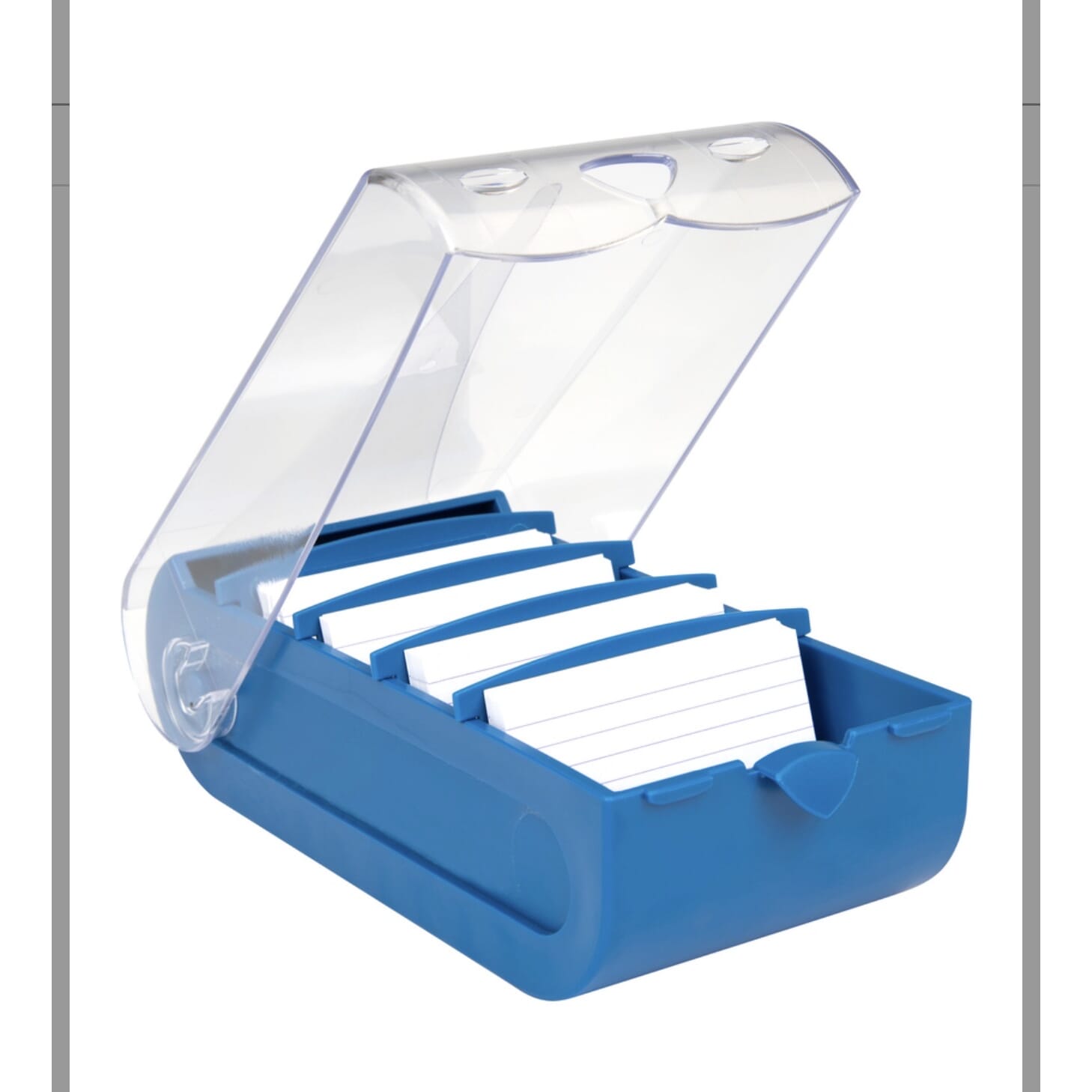 Neue Biella Karteibox, A7, blau