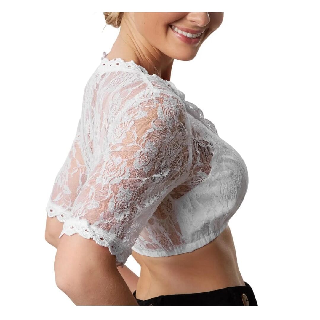 neue Dirndlbluse weiss Gr. L, Oktoberfest