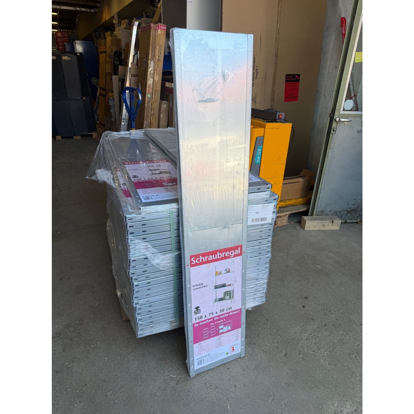 Neuer Fachbodenregal Metallregal verzinkt 150x30x75cm