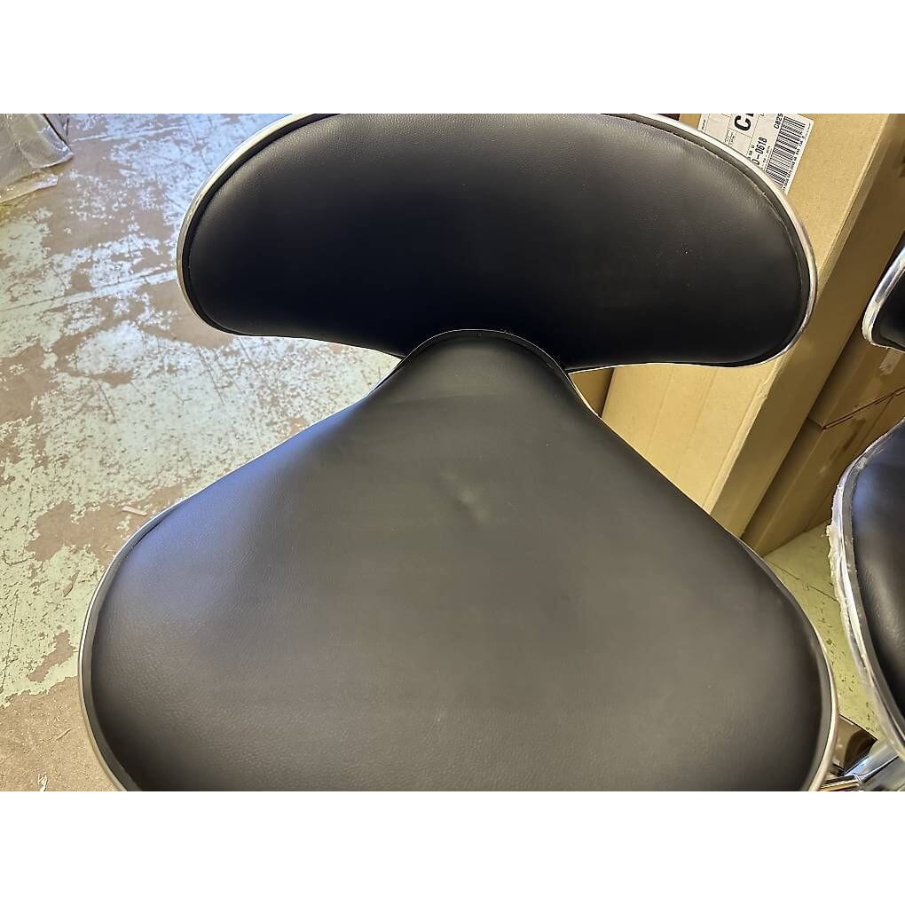 2 neue Barhocker in schwarz, Kunstleder 64-83cm